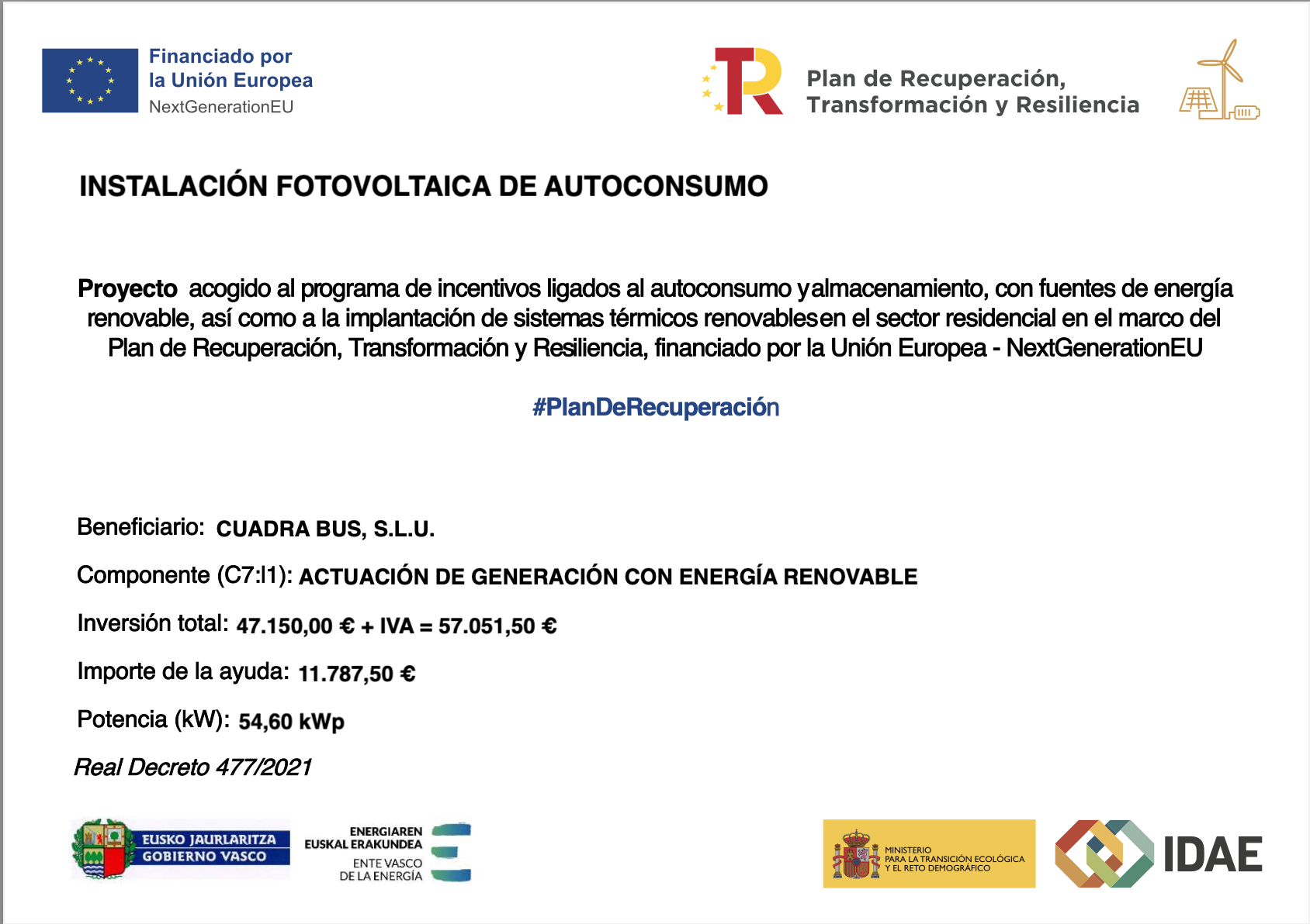 Subvención transporte sostenible
